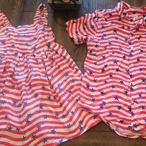 Sibling matching 4th of July set